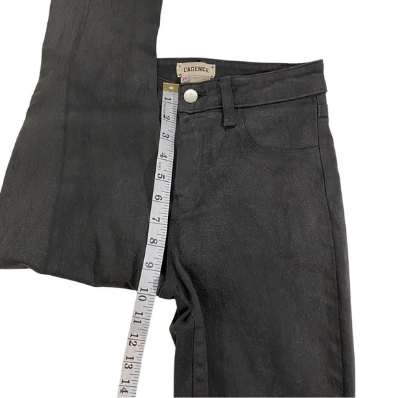 L'AGENCE LA USA Margot Skinny High Rise Women Greystone Coated Jeans Sz 25 x26 - Picture 6 of 15